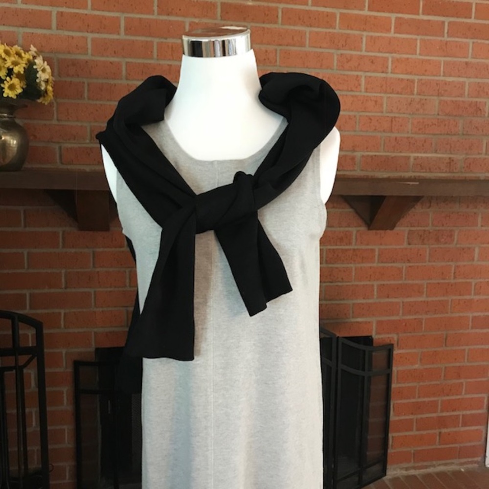 CHAUS SPORT~Sporty Gray TeeShirt Dress (NoSweater)